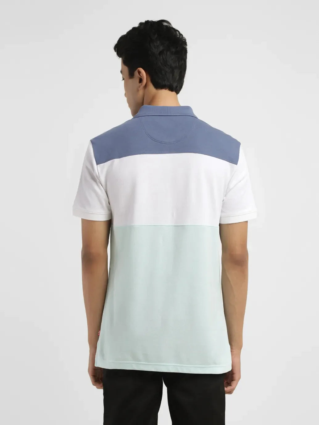 Men's Colorblock Slim Fit Polo T-shirt