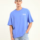 Men's Solid Loose Fit T-Shirt - Front View