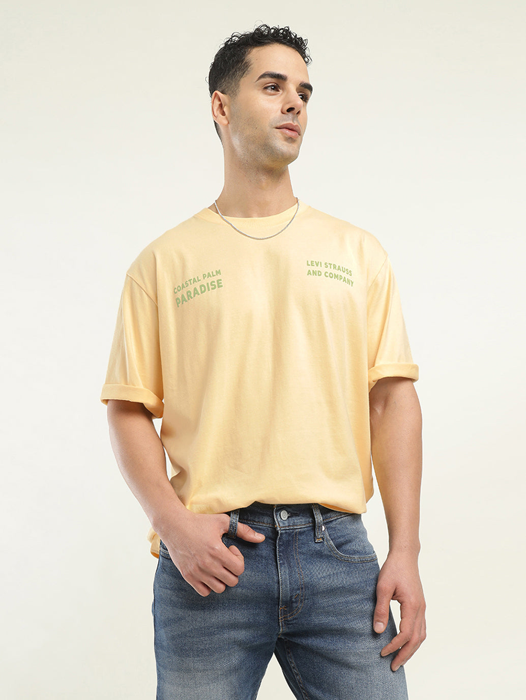 Men's Graphic Print Loose Fit T-Shirt - Styleshot View