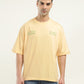 Men's Graphic Print Loose Fit T-Shirt - Front View