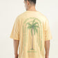 Men's Graphic Print Loose Fit T-Shirt - Back View