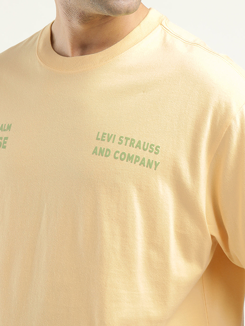 Men's Graphic Print Loose Fit T-Shirt - Detail View