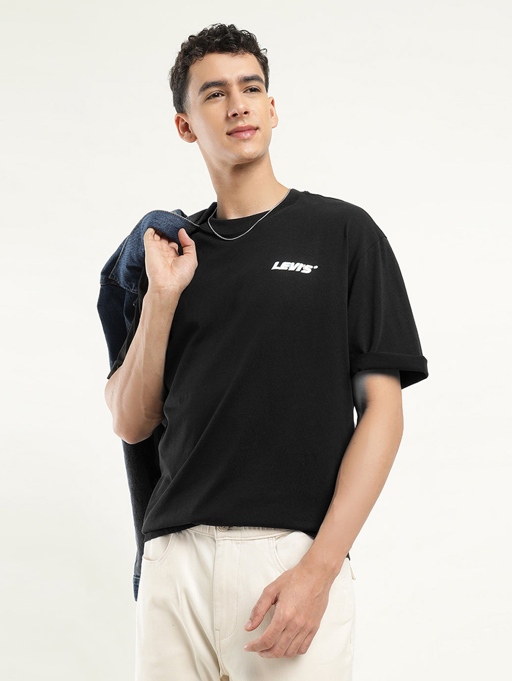 Men's Solid Loose Fit T-Shirt