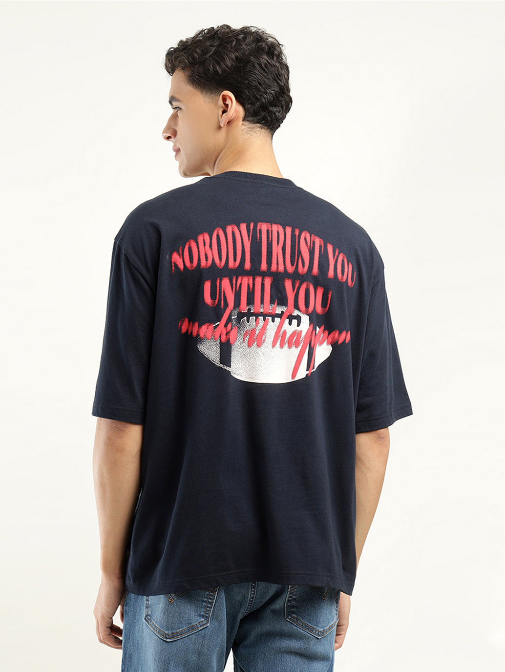 Men's Graphic Print Loose Fit T-shirt