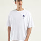Men's Solid Loose Fit T-Shirt - Front View
