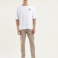 Men's Solid Loose Fit T-Shirt - ModelFront View