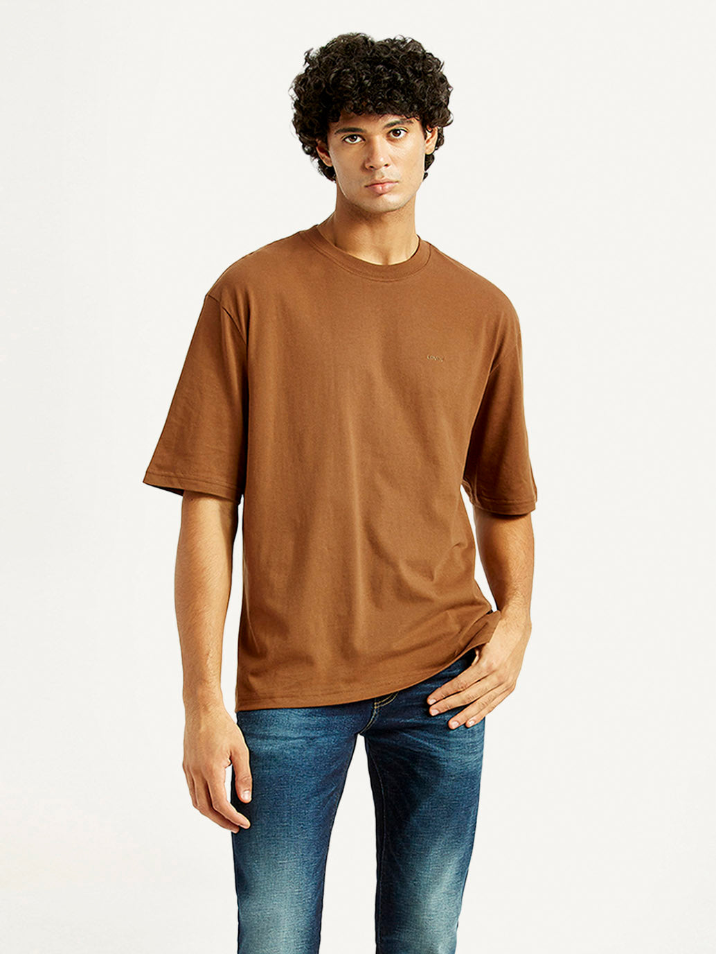 Men's Solid Loose Fit T-shirt