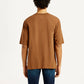 Men's Solid Loose Fit T-shirt - Back View