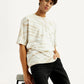 Men's Overdyed Cream Loose Fit T-shirt - 20 View