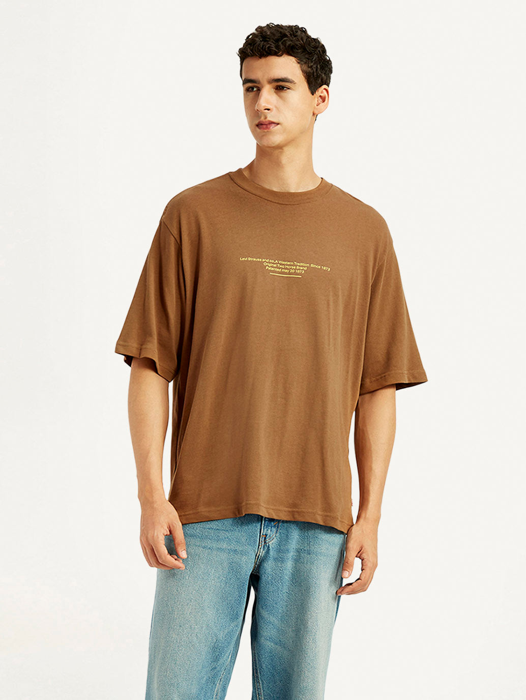Men's Graphic Print Loose Fit T-shirt - Styleshot View