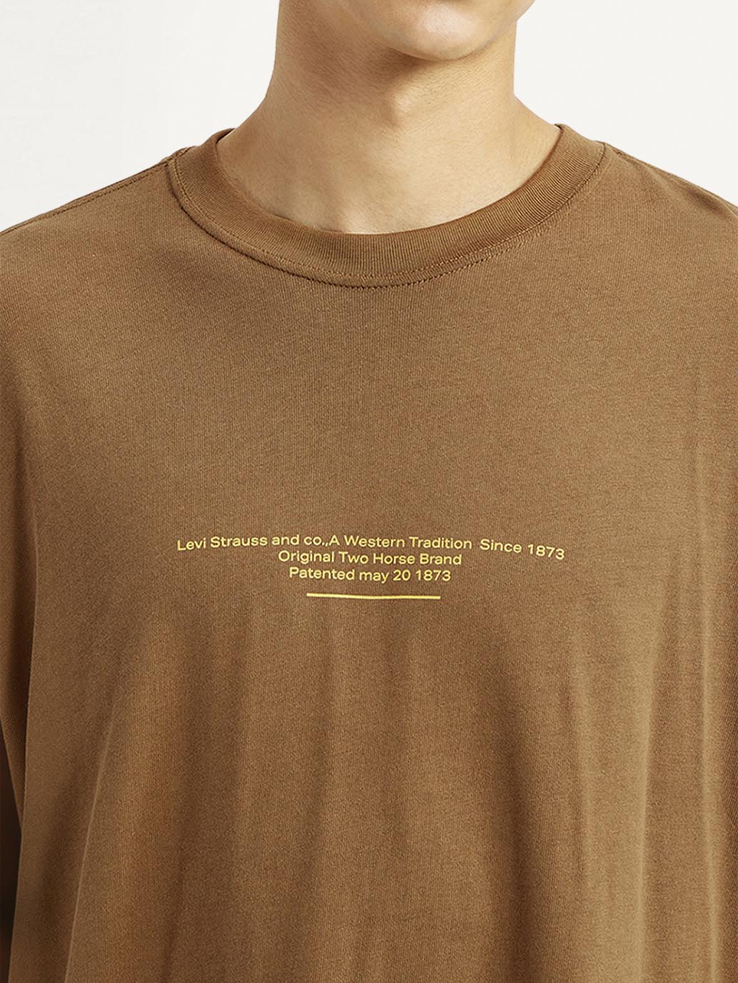 Men's Graphic Print Loose Fit T-shirt - Detail View