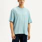 Men's Typography Loose Fit T-Shirt - Front View