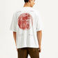 Men's Typography Loose Fit T-Shirt - Back View