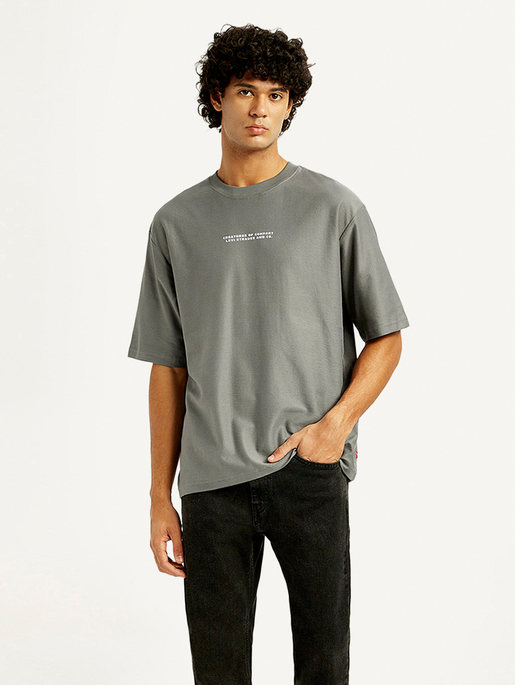 Men's Graphic Print Loose Fit T-shirt - Styleshot View