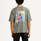 Men's Graphic Print Loose Fit T-shirt - Back View