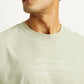 Men's Graphic Print Loose Fit T-shirt - Detail View