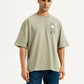Men's Graphic Print Loose Fit T-shirt - Front View
