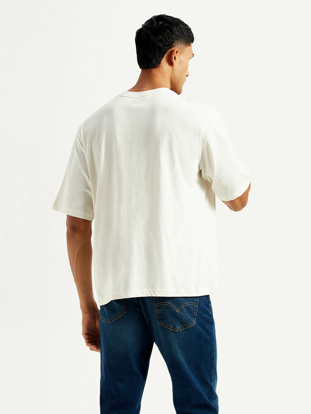 Men's Graphic Loose Fit T-Shirt - Back View