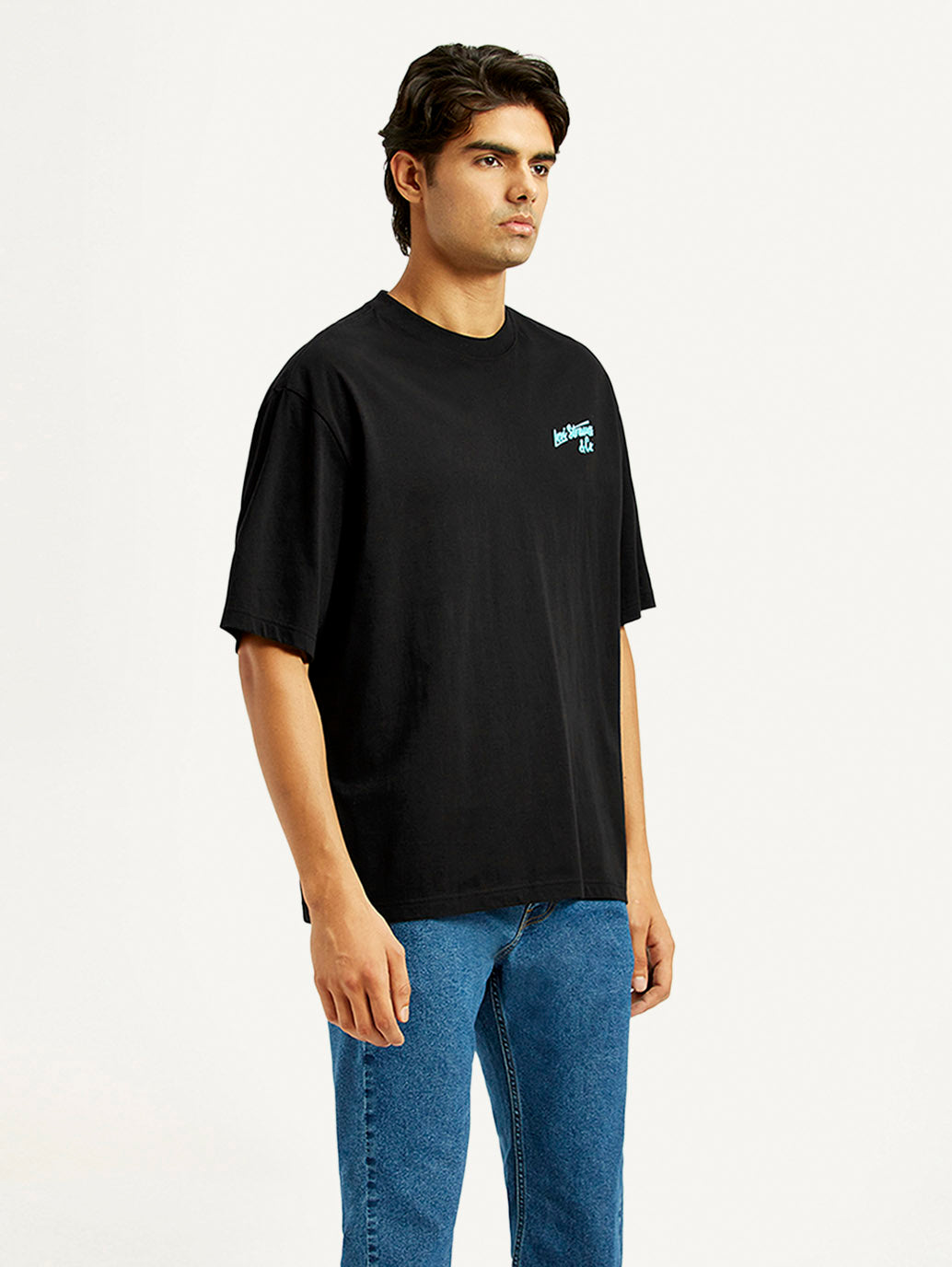 Men's Graphic Loose Fit T-Shirt - Side View