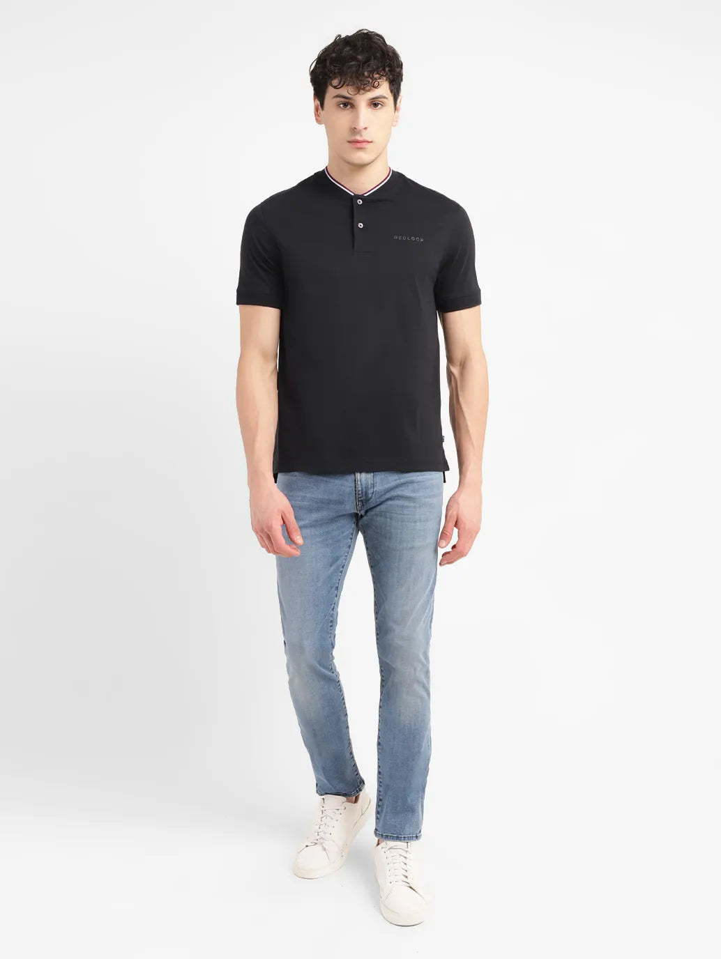 Men's Redloop Solid Slim Fit T-shirt