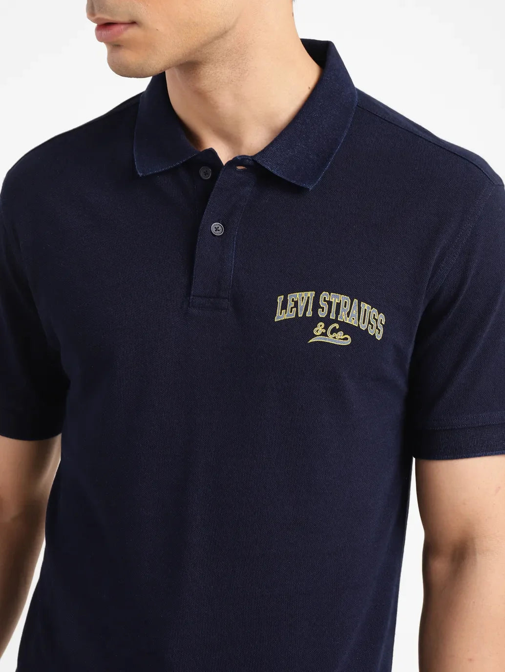 Men's Solid Slim Fit Polo T-shirt