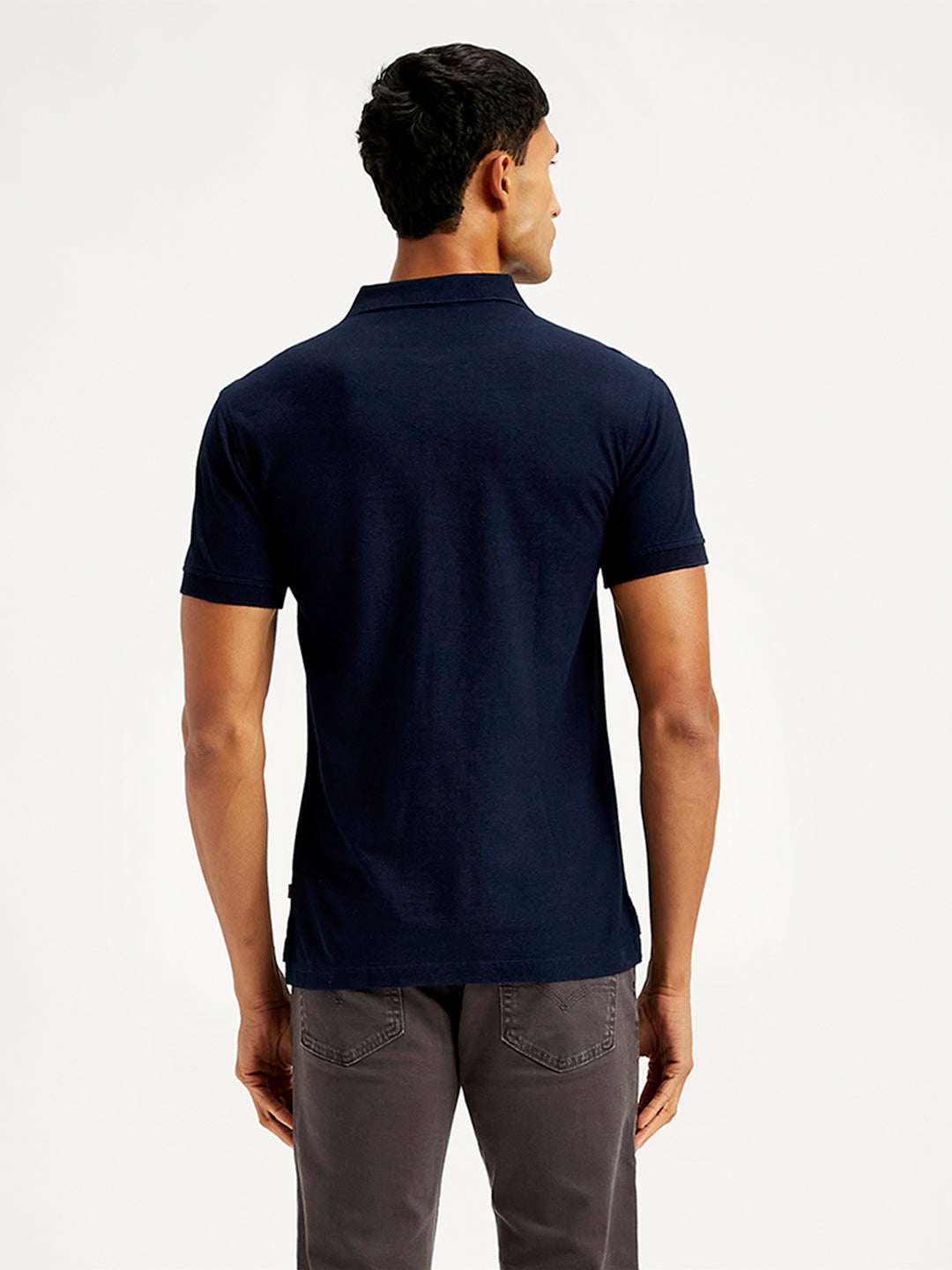 Men's Solid Slim Fit Polo T-Shirt