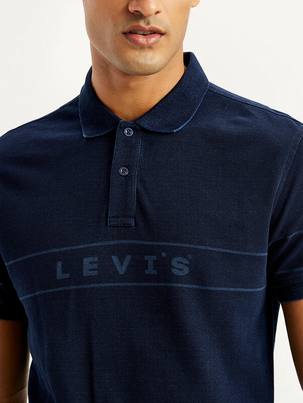 Men's Brand Logo Slim Fit Polo T-Shirt