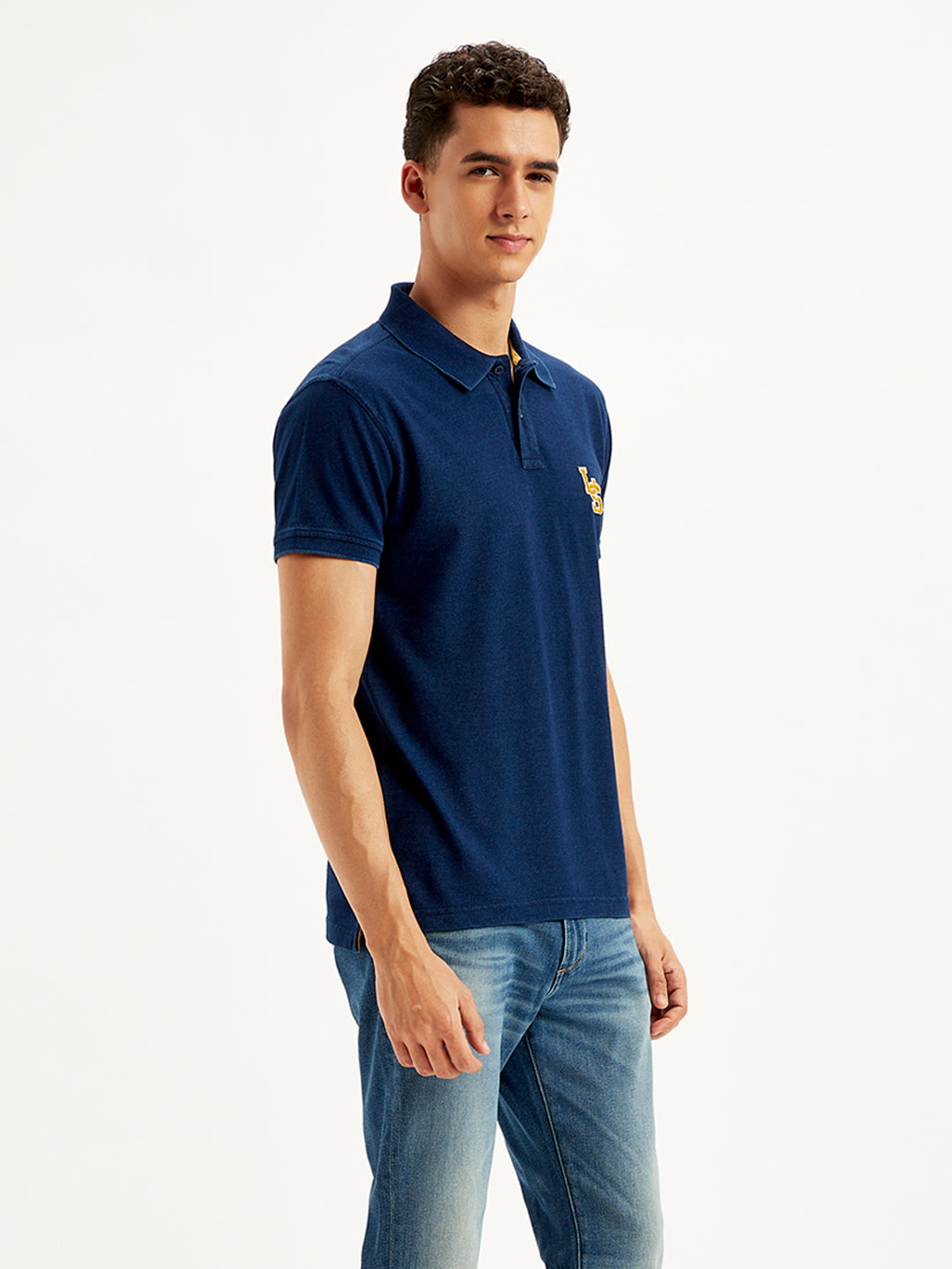 Men's Solid Slim Fit Polo T-Shirt