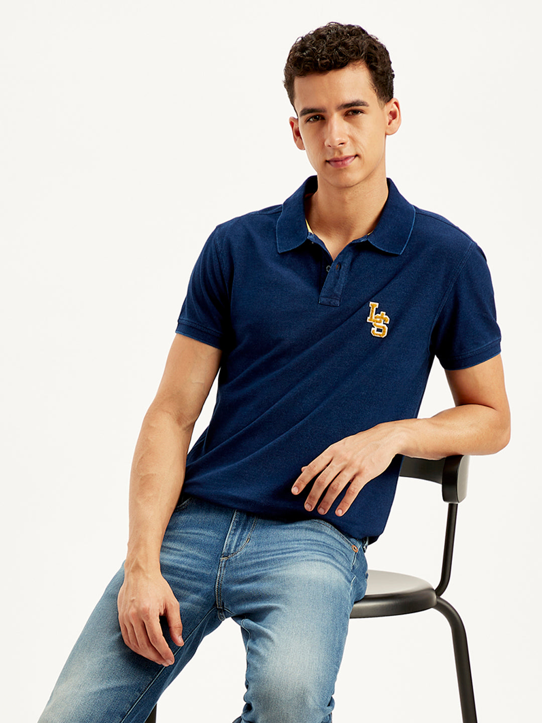 Men's Solid Slim Fit Polo T-Shirt