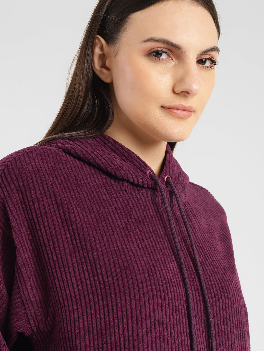 Corduroy fashion sweatshirt