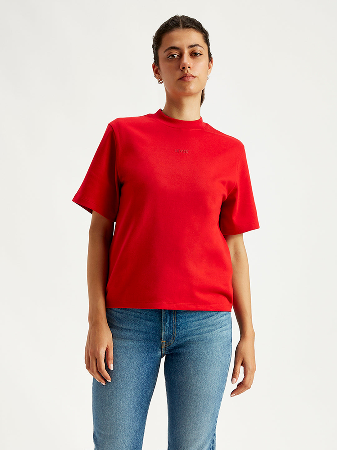 Women's Typographic Print Relaxed Fit Tshirt