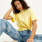 Women's Solid Relaxed Fit T-Shirt