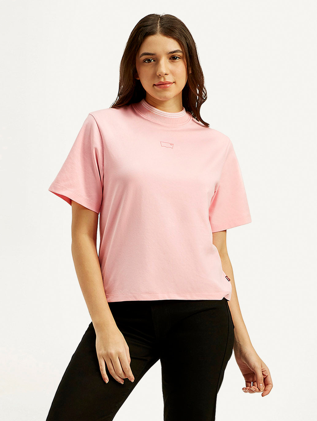 Women's Solid Crew Neck T-shirt