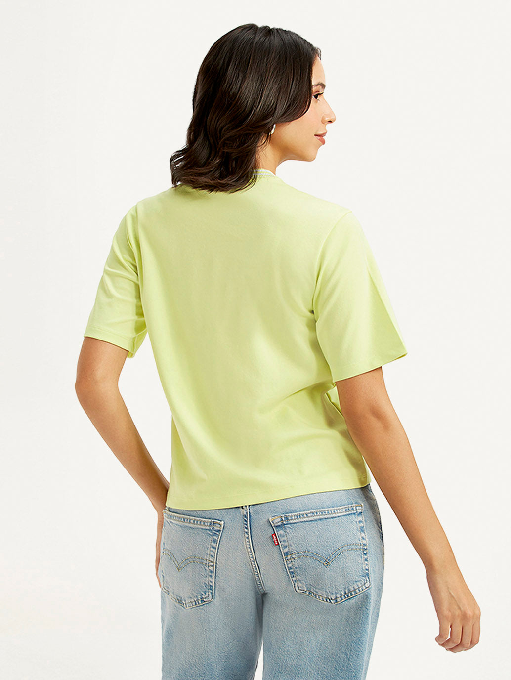 Women's Solid Collar Neck T-shirt - 08d267dd-c3a8-443f-84f0-d619405ff99a View