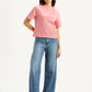 Women's Solid Relaxed Fit T-Shirt - Styleshot View