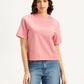 Women's Solid Relaxed Fit T-Shirt - Front View