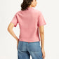 Women's Solid Relaxed Fit T-Shirt - Back View