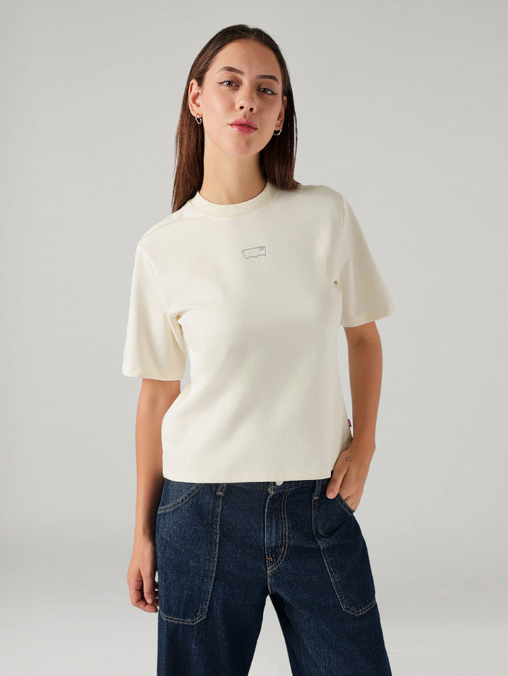 Women's Solid Regular Fit T-Shirt