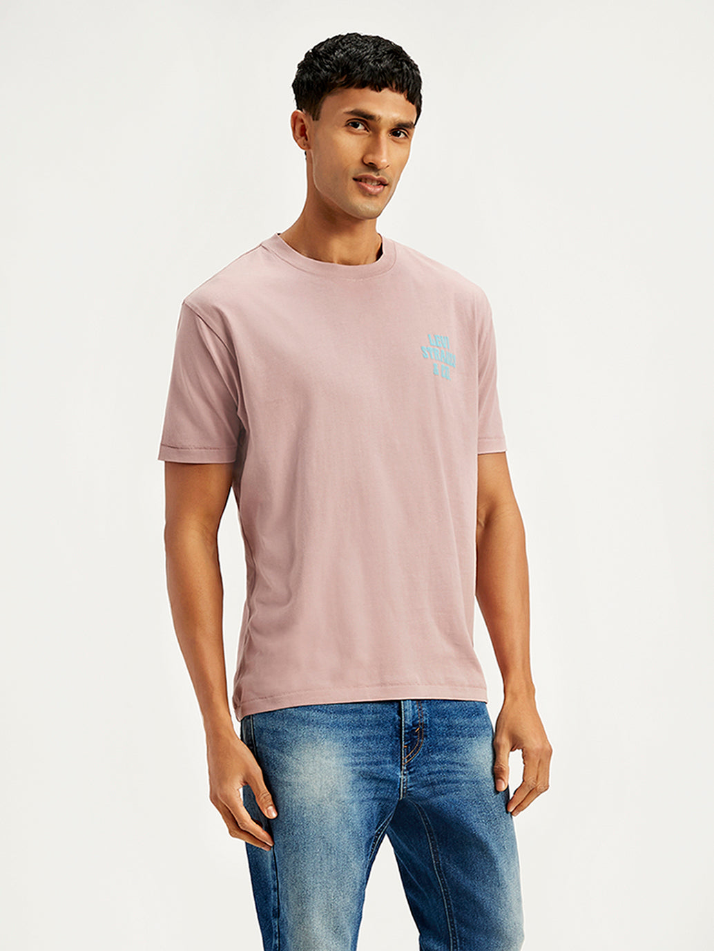 Men's Brand Logo Loose Fit T-Shirt