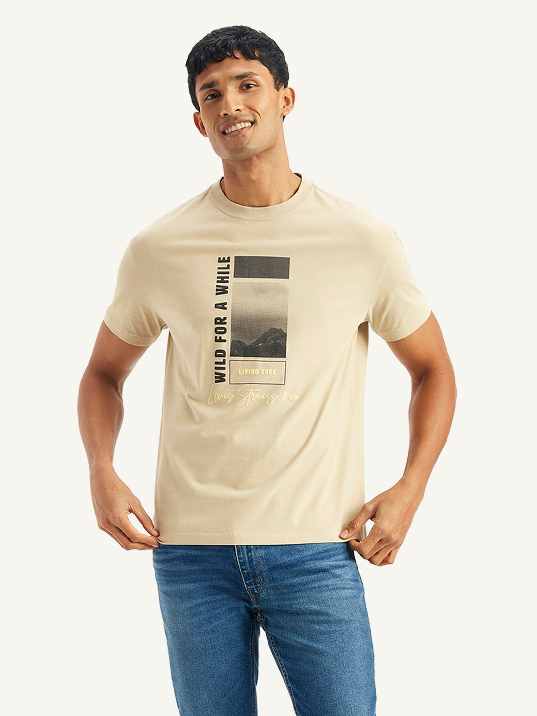 Men's Graphic Print Regular Fit T-Shirt