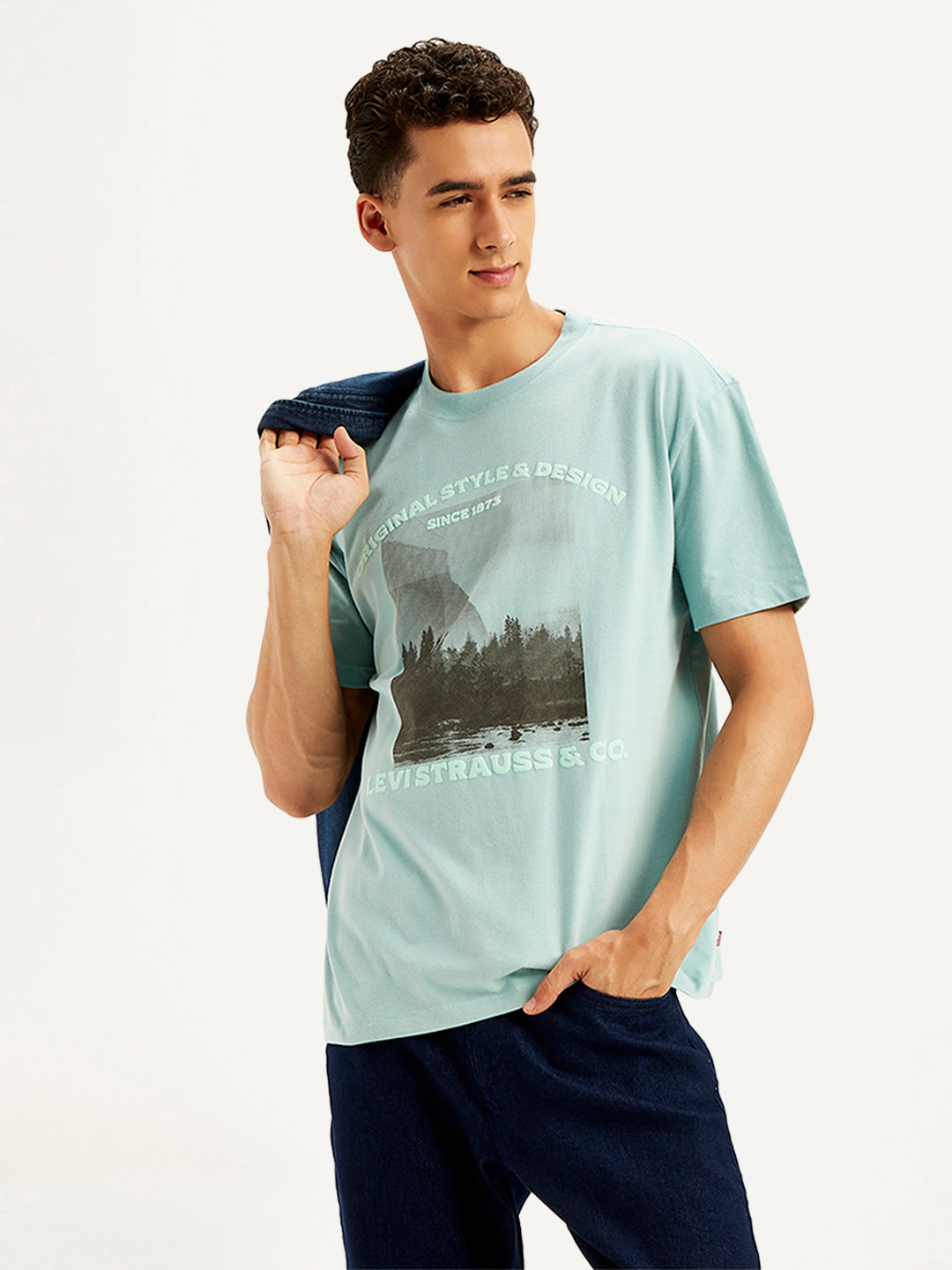 Men's Graphic Print Regular Fit T-Shirt