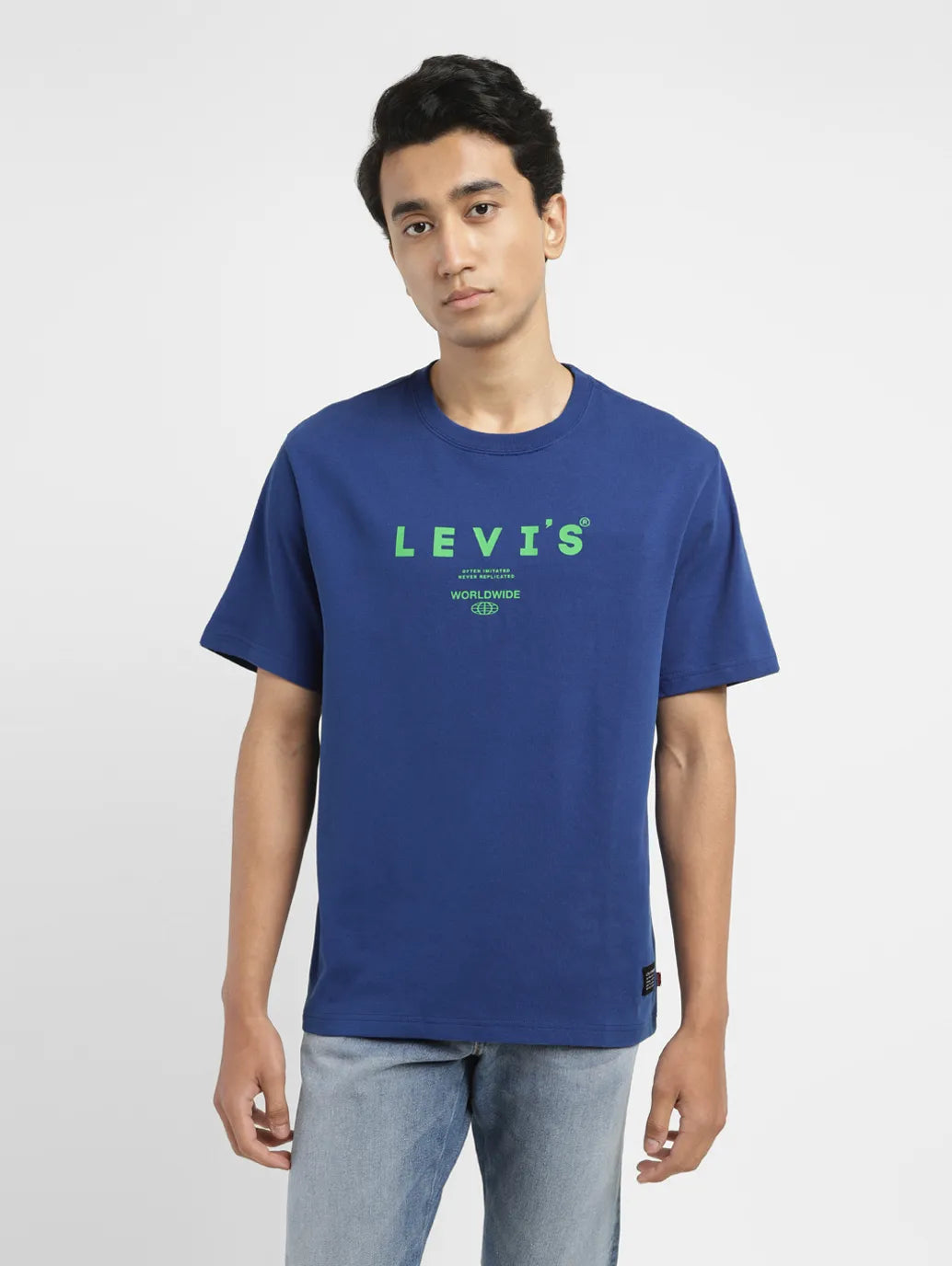 Men s Brand Logo Crew Neck T shirt Levis India Store