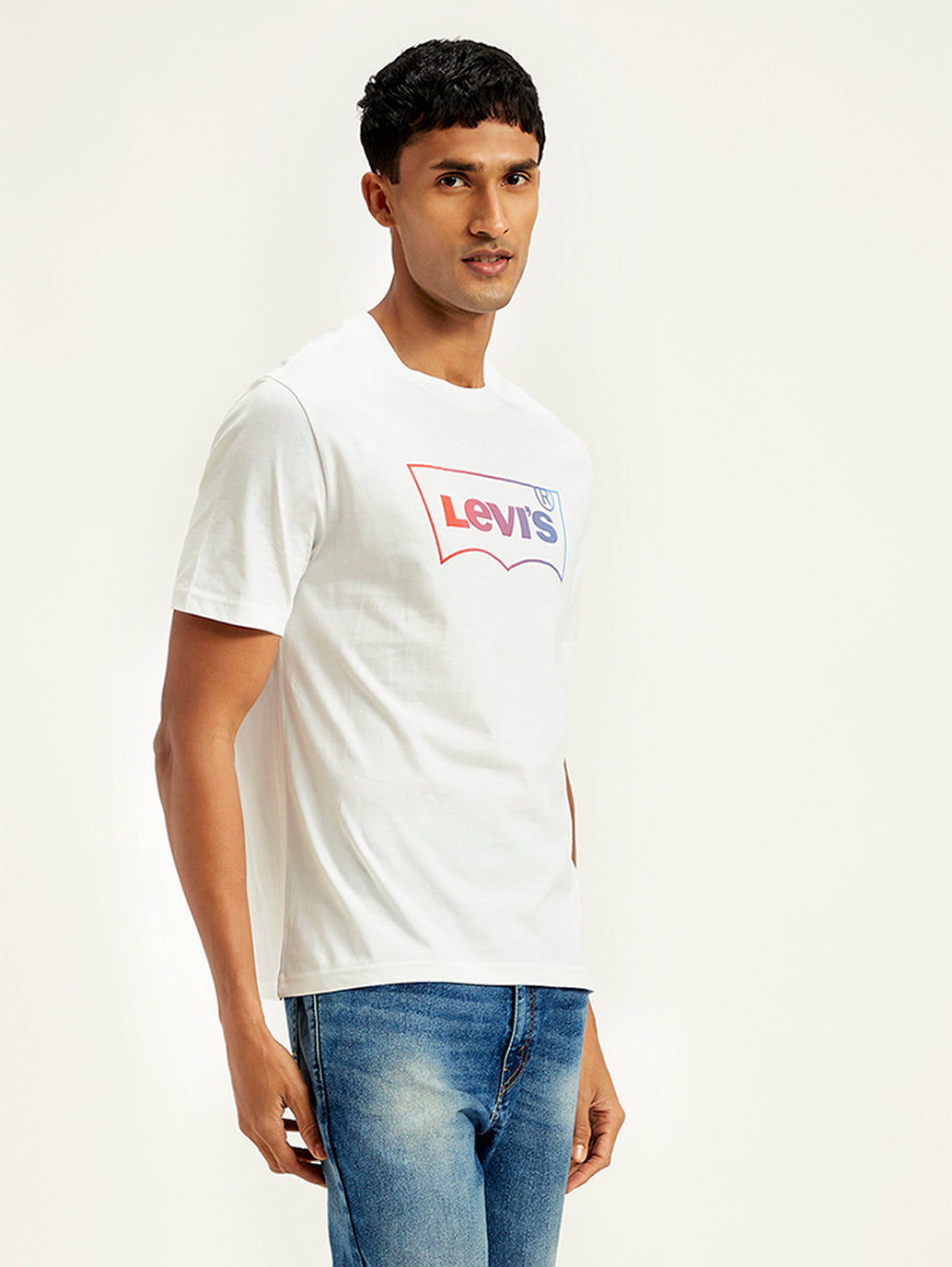 Men's Brand Logo Regular Fit T-Shirt