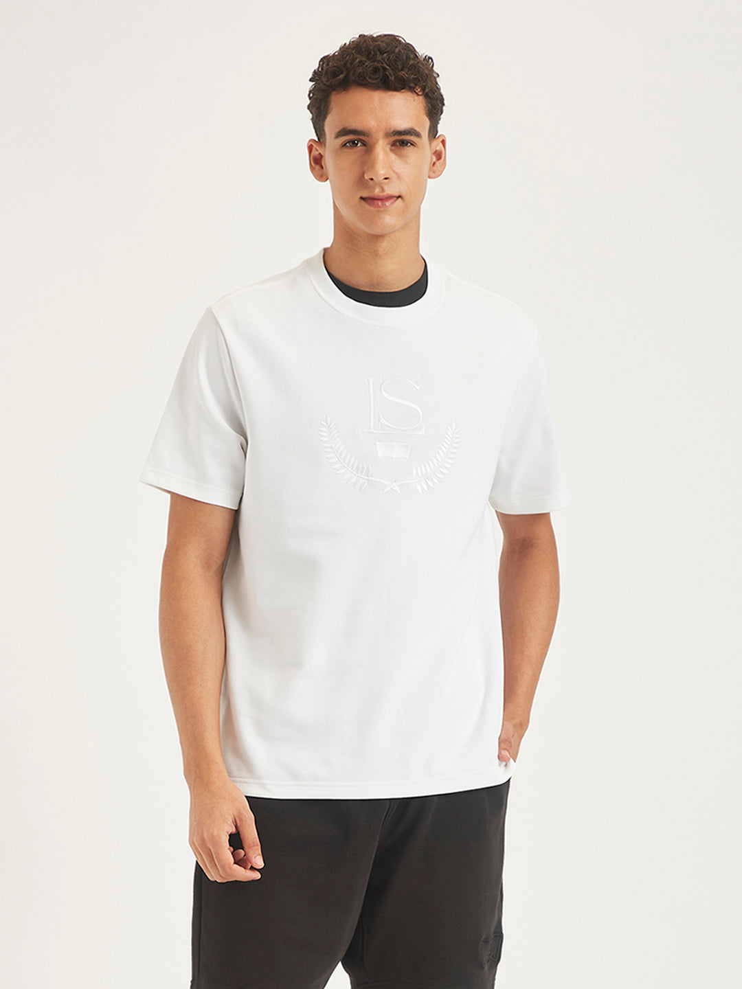 Men's Embroidered Regular Fit T-shirt