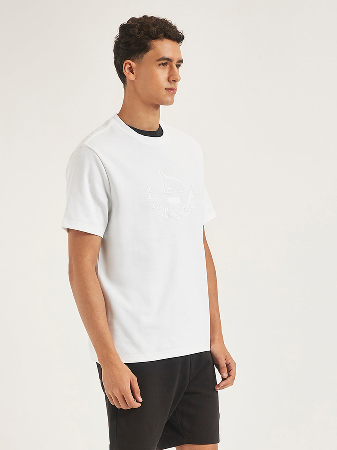 Men's Embroidered Regular Fit T-shirt