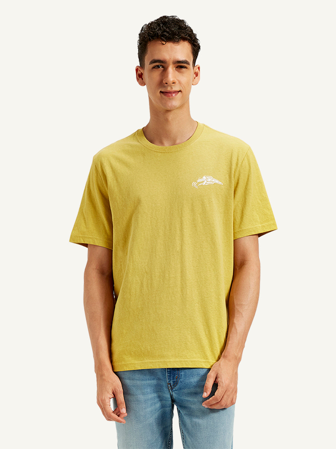 Men's Typographic Print Crew Neck T-Shirt - 20 View