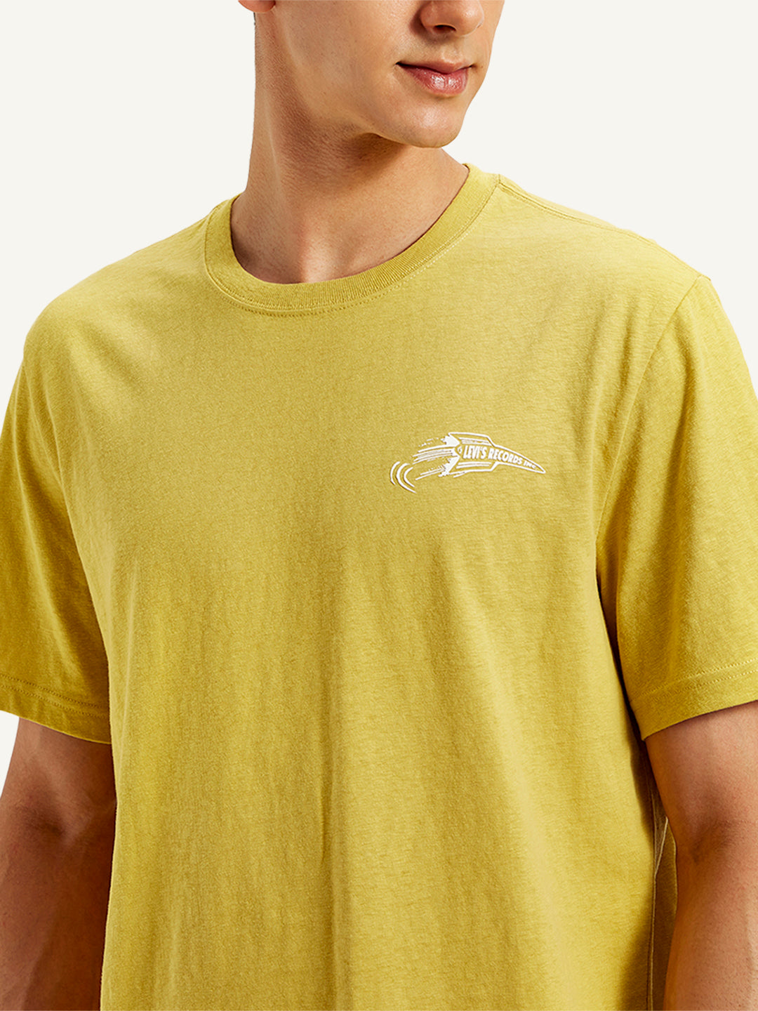 Men's Typographic Print Crew Neck T-Shirt - 20 View