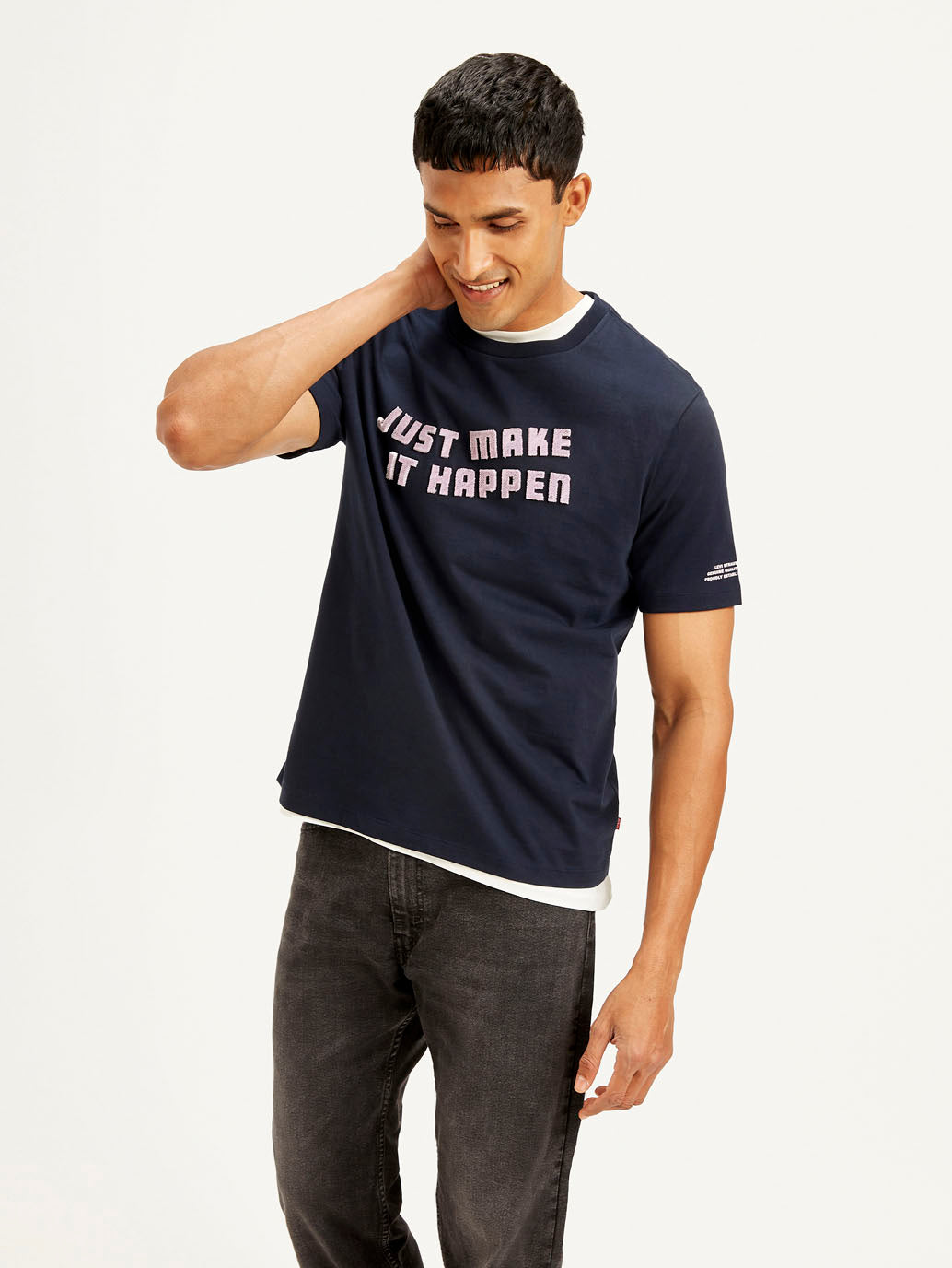 Men's Typography Crew Neck T-shirt