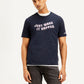 Men's Typography Crew Neck T-shirt - Front View