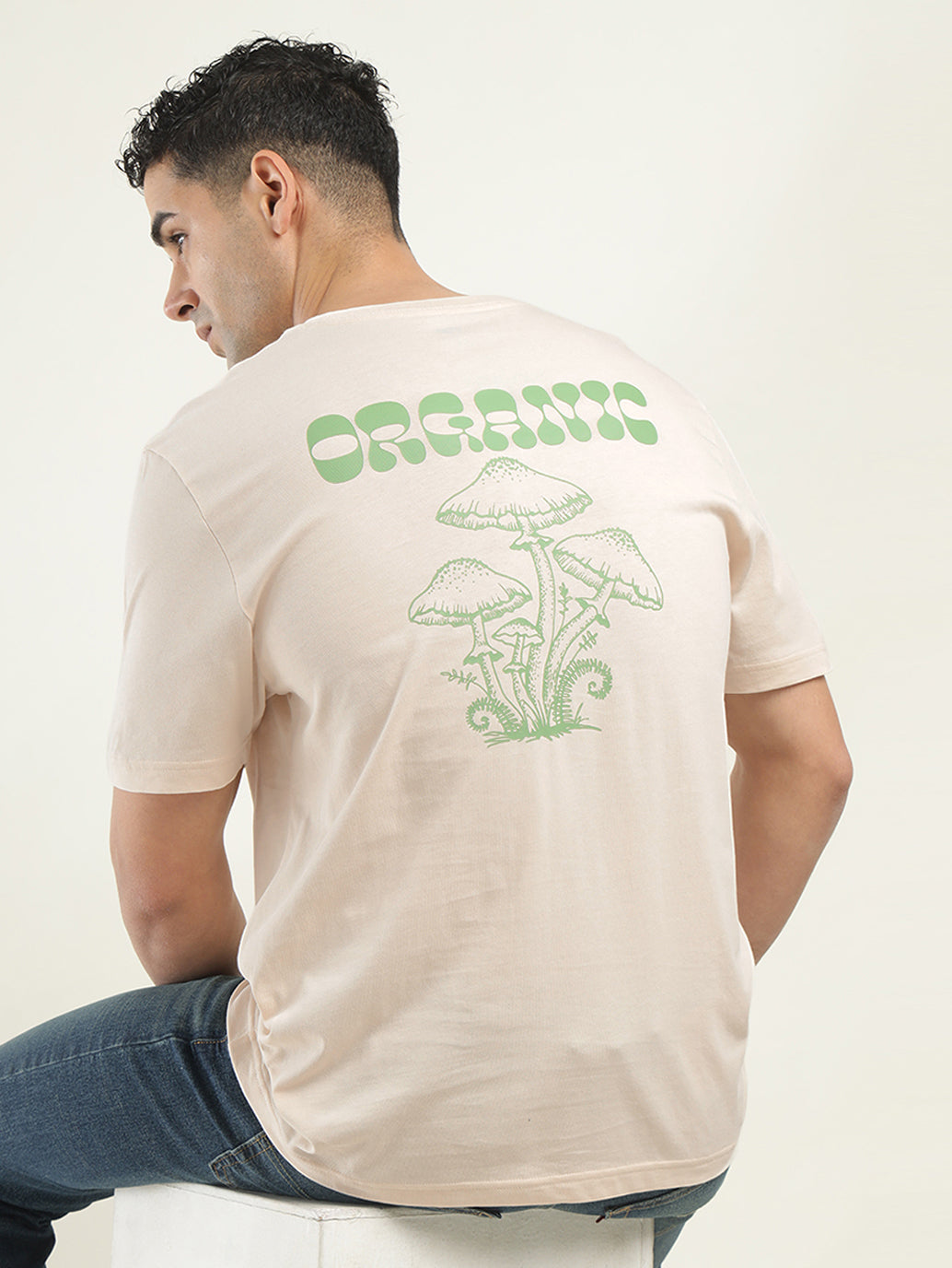 Men's Graphic Print Crew Neck T-shirt